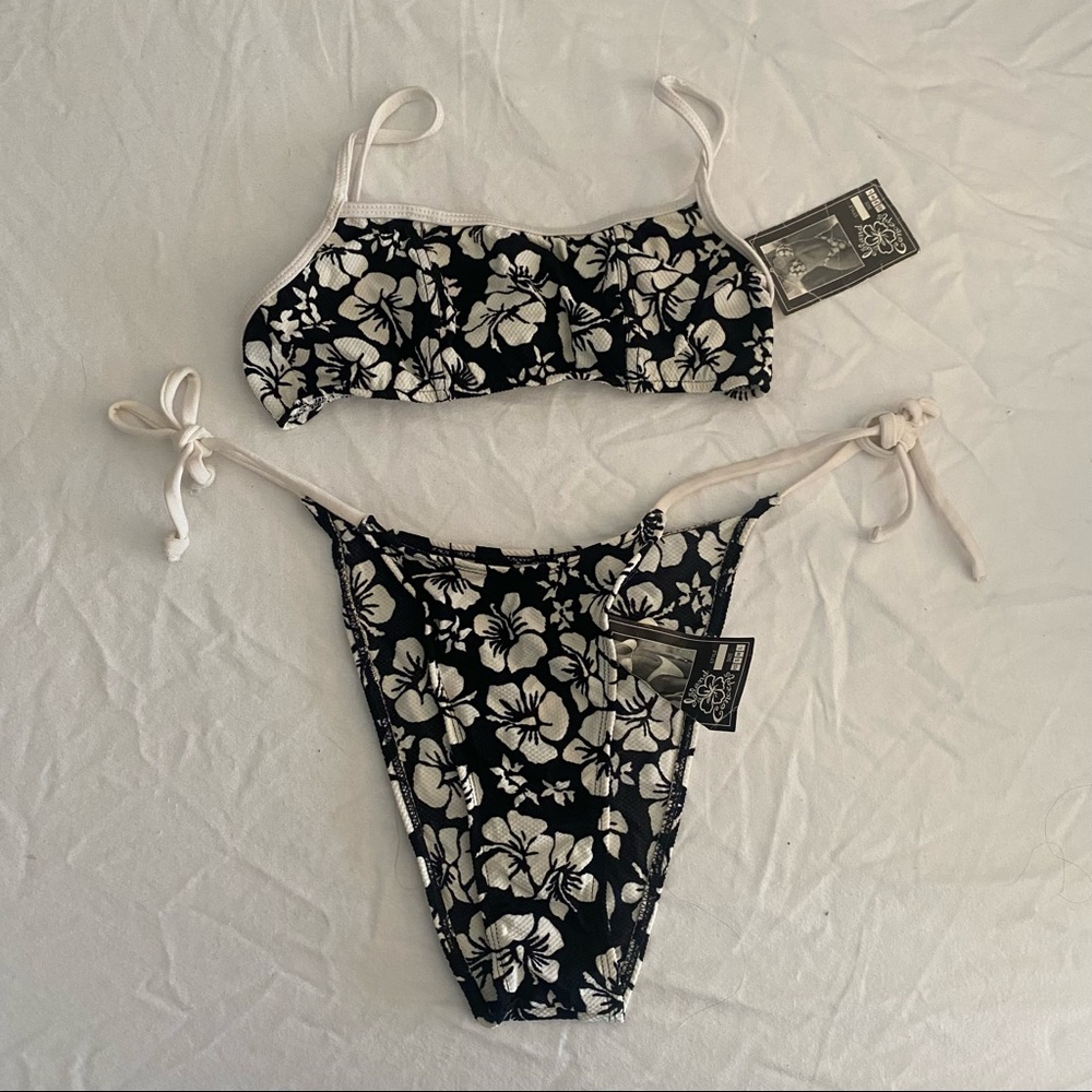 Vintage 80’s Floral Bikini Set